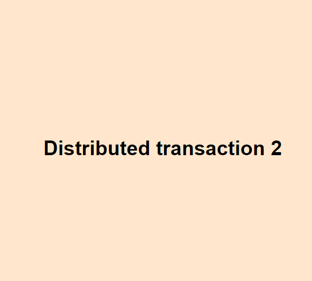 distributed transaction